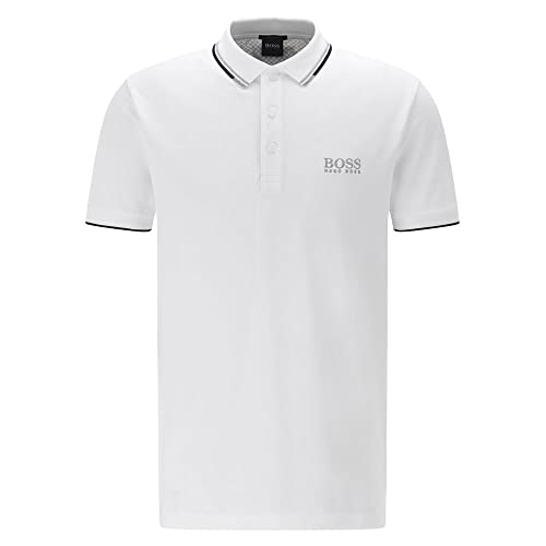 BOSS Paddy Pro Camisa de polo Hombre, Blanco (White100), L