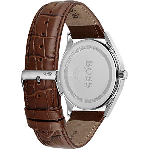 BOSS Reloj para Hombre de Cuarzo con Correa en Cuero 1513795