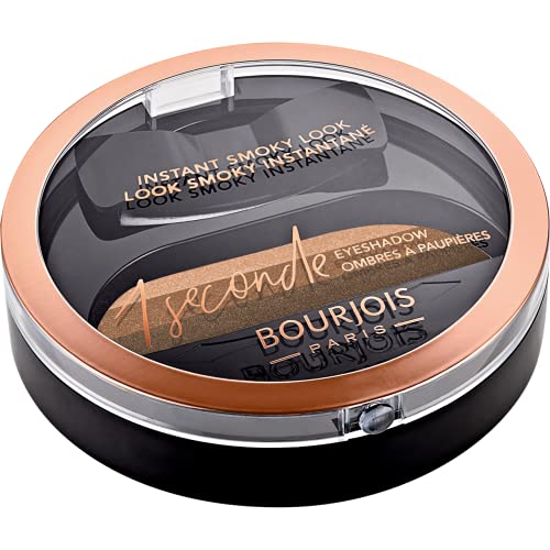 Bourjois 1 Seconde Eyeshadow Sombra de ojos efecto smokey Tono 002 Brun-ette a-doree (Gama Dorados) - 42 g