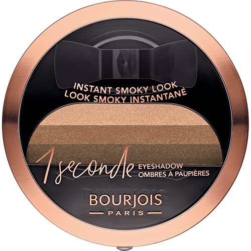 Bourjois 1 Seconde Eyeshadow Sombra de ojos efecto smokey Tono 002 Brun-ette a-doree (Gama Dorados) - 42 g