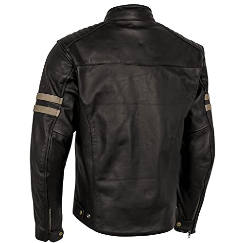 BSTAR Lem Legend Marron - Chaqueta Moto de Piel para Hombre (Talla, XL)