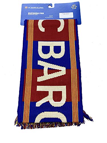 Bufanda Telar nº 27 FC. Barcelona 1899 – Producto con Licencia – 100% Acrilico – Medidas 140x20 cm.