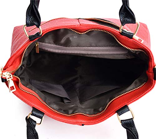 BUKESIYI Bolsos Mujer Bolso Bandolera Grandes Fiesta Casual Bolsos PU Cuero Piel CCES77266 Fekete