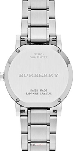 Burberry Reloj de pulsera con estampado de cuadros pequeños (BU9035)