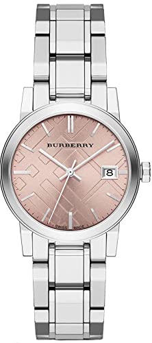 Burberry Reloj de señoras con estampado de cheque medio BU9124