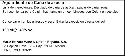 Cachaca Aguardiente de Caña de Azùcar, 1L