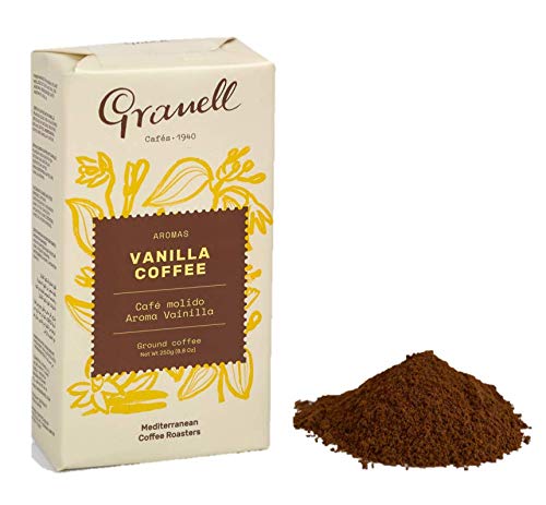 Cafés Granell - Aromas - Café Vainilla | Cafe Molido 100% Café Arabica Café con un Ligero Toque de Vainilla - 250 g