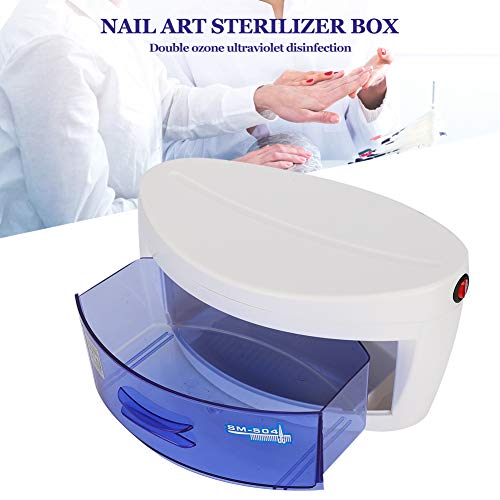 Caja de desinfección, esterilizador para herramientas de arte de uñas Gabinete de desinfección UV Herramienta de manicura Máquina de desinfección para salón de belleza(#1)