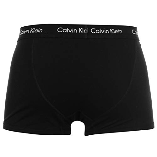 Calvin Klein - 2 calzoncillos tipo bóxer, ajuste cómodo, ropa interior blanco Black/black Medium