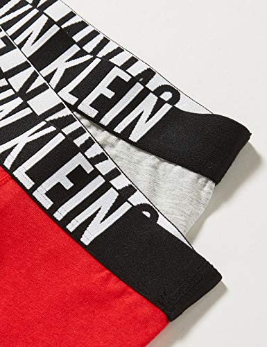 Calvin Klein Bañador Niños, Rojo ( 1truered/1greyheather ), 8/10