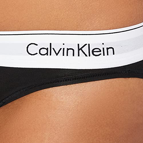 Calvin Klein Bikini Brief-Modern Cotton, Black 001, M para Mujer