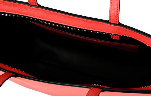 Calvin Klein - Ck Must Shopper Md Cav, Bolsos totes Mujer, Rojo (Coral), 1x1x1 cm (W x H L)