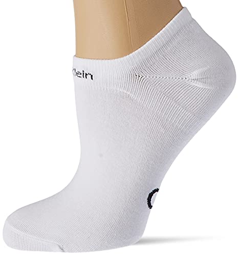 Calvin Klein Gripper Women's Liner Socks 2 Pack Zapatillas, Blanco, Talla única para Mujer