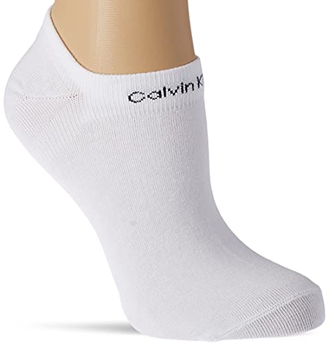 Calvin Klein Gripper Women's Liner Socks 2 Pack Zapatillas, Blanco, Talla única para Mujer