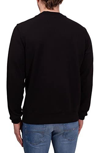 Calvin Klein Jeans - Sudadera de hombre con cuello redondo con logotipo brillante - Talla L