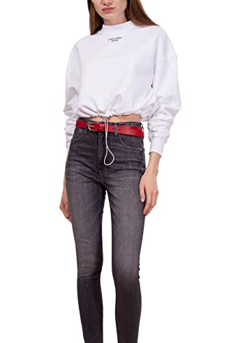 Calvin Klein Jeans - Sudadera para mujer con logotipo impreso, talla M