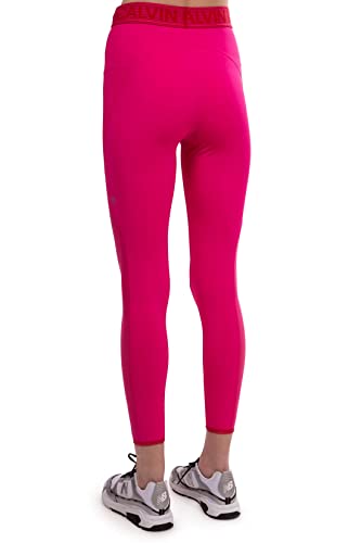 Calvin Klein - Leggings mujer con inserciones de malla - Talla, Rosa, S