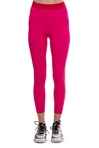 Calvin Klein - Leggings mujer con inserciones de malla - Talla, Rosa, S