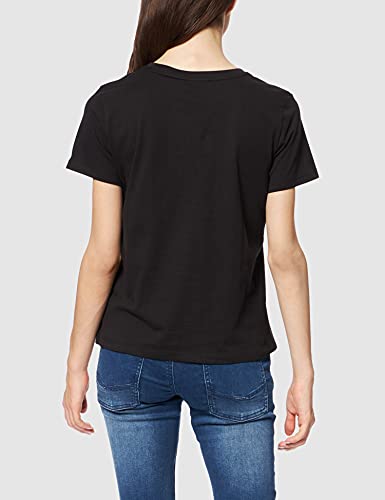 Calvin Klein Mini Calvin Klein T-Shirt, Camiseta para Mujer, Negro (Ck Black), XS