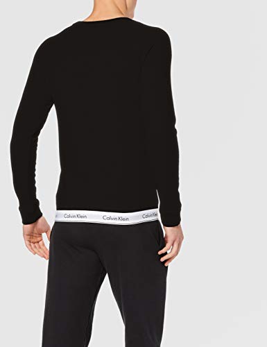 Calvin Klein SS-Modern Cotton Sudadera, Negro (Black 001), L para Hombre