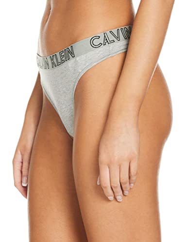 Calvin Klein Thong Tanga, Gris (Grey Heather 020), talla del fabricante: S para Mujer