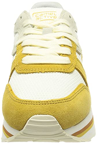 camel active Zapatillas Fog, Mujer, Color Blanco Desgastado, 42 EU