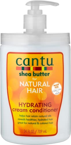 Cantu acondicionador de crema hidratante sin sulfato, tamaño de salón, 709 g.