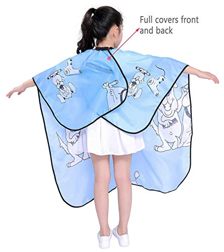 Capa infantil para corte y lavado, capa impermeable para niños 52”x37”/132x94 cm (azul)