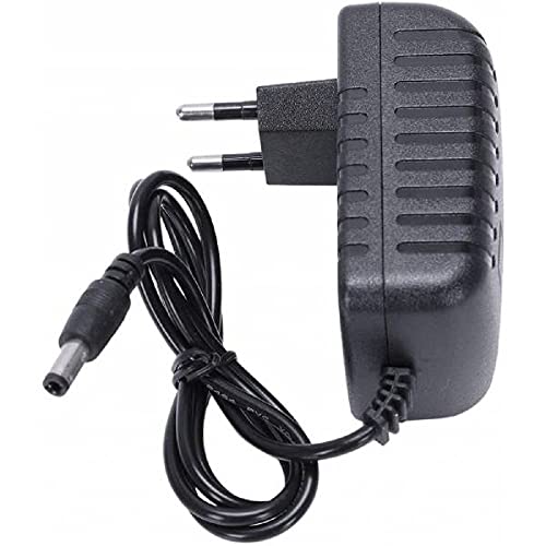 CARGADOR ESP Cargador Corriente 12V Compatible con Reemplazo para CD Coming Data CP1230 con Clavija Redonda/Circular/Barril/Barrel Recambio Replacement