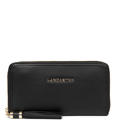 Cartera Lancaster MADEMOISELLE ANA en piel martillada negra