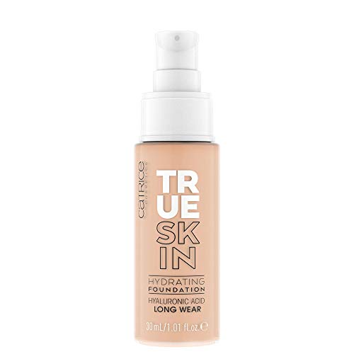 CATRICE True Skin - Maquillaje hidratante Nº 004 de porcelana neutra, desnudo, para piel mixta, nutritiva, duradera, mate, vegano, sin alcohol, sin parabenos (30 ml)