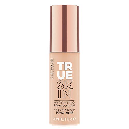 CATRICE True Skin - Maquillaje hidratante Nº 004 de porcelana neutra, desnudo, para piel mixta, nutritiva, duradera, mate, vegano, sin alcohol, sin parabenos (30 ml)