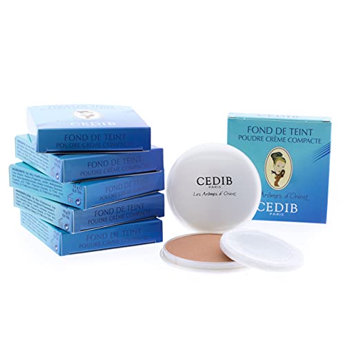 Cedib Paris, Maquillaje Polvo Crema Compacto, Fond De Teint Poudre Crème Compacte, Les Arômes D'Orient, Couleur Alep, 15 gr