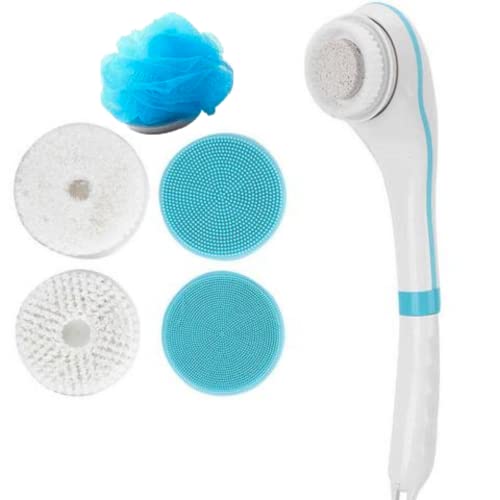 Cepillo corporal 5 en 1 eléctrico Relax Spa en casa masaje en la ducha hombre y mujer con 5 cabezales