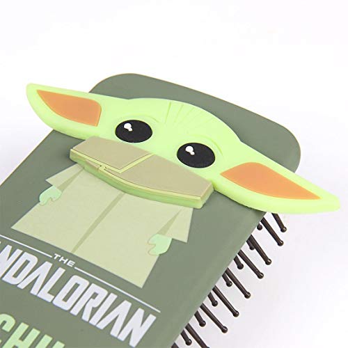 Cerdá Cepillo de Pelo 3D de Baby Yoda-Licencia Oficial Star Wars, Mujeres, Varios, Mediano