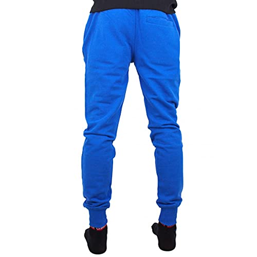 Cerruti 1881 Lazisiensi - Pantalón de chándal para hombre, 100% algodón azul real L