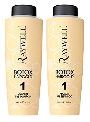 Champú Raywell Hairgold Botox 1 Alcalin Pre de 1000 ml