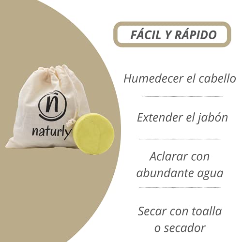 CHAMPÚ SÓLIDO NATURAL | Anticaída Del Cabello Y Refuerzo Capilar Para Hombre Y Mujer | 100% Orgánico Libre De Sulfatos Y Parabenos NOVEDAD