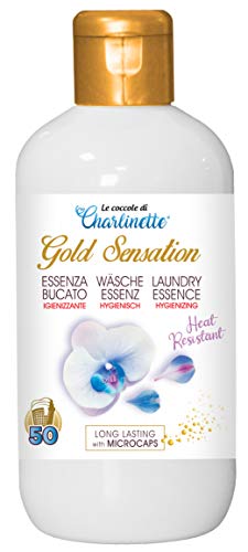 Charlinette Perfume higienizante para el Lavado in lavadora ultra Concentrado Aceite Esencial de Orquídea Silvestre con Microcápsulas de larga duración Perfumador para la Ropa Professional 50 lavados