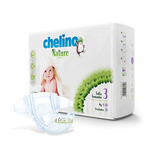 Chelino Nature Pañal Infantil Talla 3 (4-10 kg), 216 Pañales