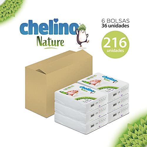 Chelino Nature Pañal Infantil Talla 3 (4-10 kg), 216 Pañales