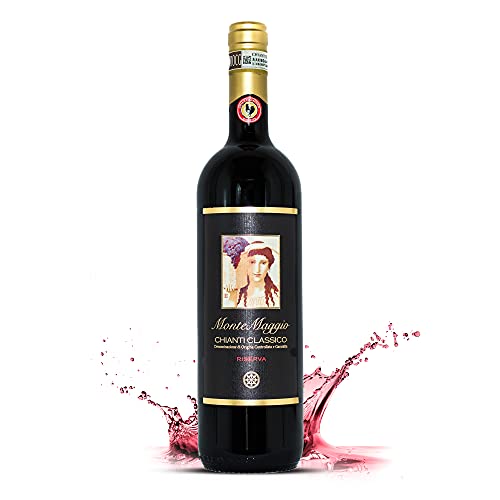 Chianti Classico Riserva di Montemaggio - Vino Tinto Ecológico Fino Orgánico de Italia - DOCG Toscana - Gallo Nero - Sangiovese/Merlot - Fattoria di Montemaggio - 0.75L - 1 Botella