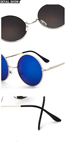 Chic-Net Gafas gafas de sol hippie Unisex Ronda John Lennon tintados 400UV largo embarcadero