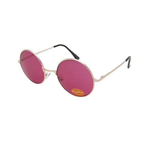 Chic-Net Gafas gafas de sol hippie Unisex Ronda John Lennon tintados 400UV largo embarcadero