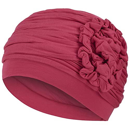 Christine Headwear Lotus turban, Venda De las mujeres, RED BURN, One Size