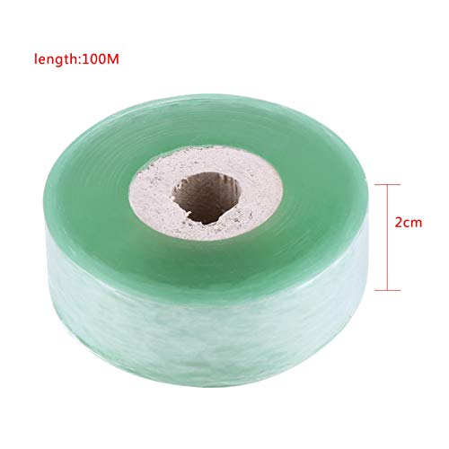 Cinta Floral de jardín Biodegradable de PVC, Cinta de injerto de árboles frutales, Tijeras de podar, injerto, Rama, Herramienta de jardinería (2CM * 100M)