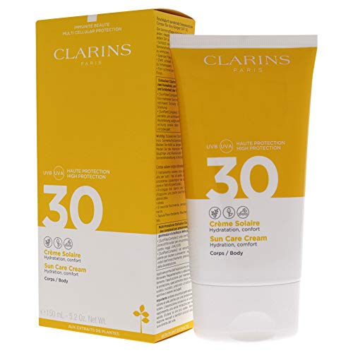 Clarins 57937 Solucion Cuerpo Gel Aceite Solar Invisible Alta Protecion Uvb 30, 150 ml