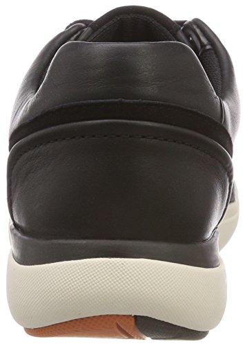 Clarks Un Cruise Lace, Zapatos de Cordones Derby Mujer, Negro (Black Leather), 38 EU