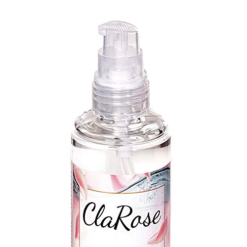 ClaRose - Agua micelar con ácido hialurónico y agua de rosas 100 % vegana, 150 ml