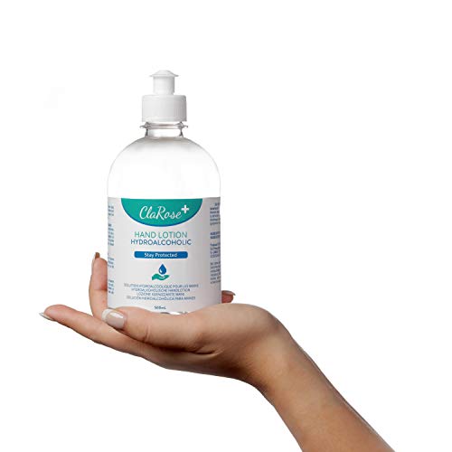 ClaRose - Solución hidroalcohólica desinfectante de manos con un 60 % de alcohol; 500 ml